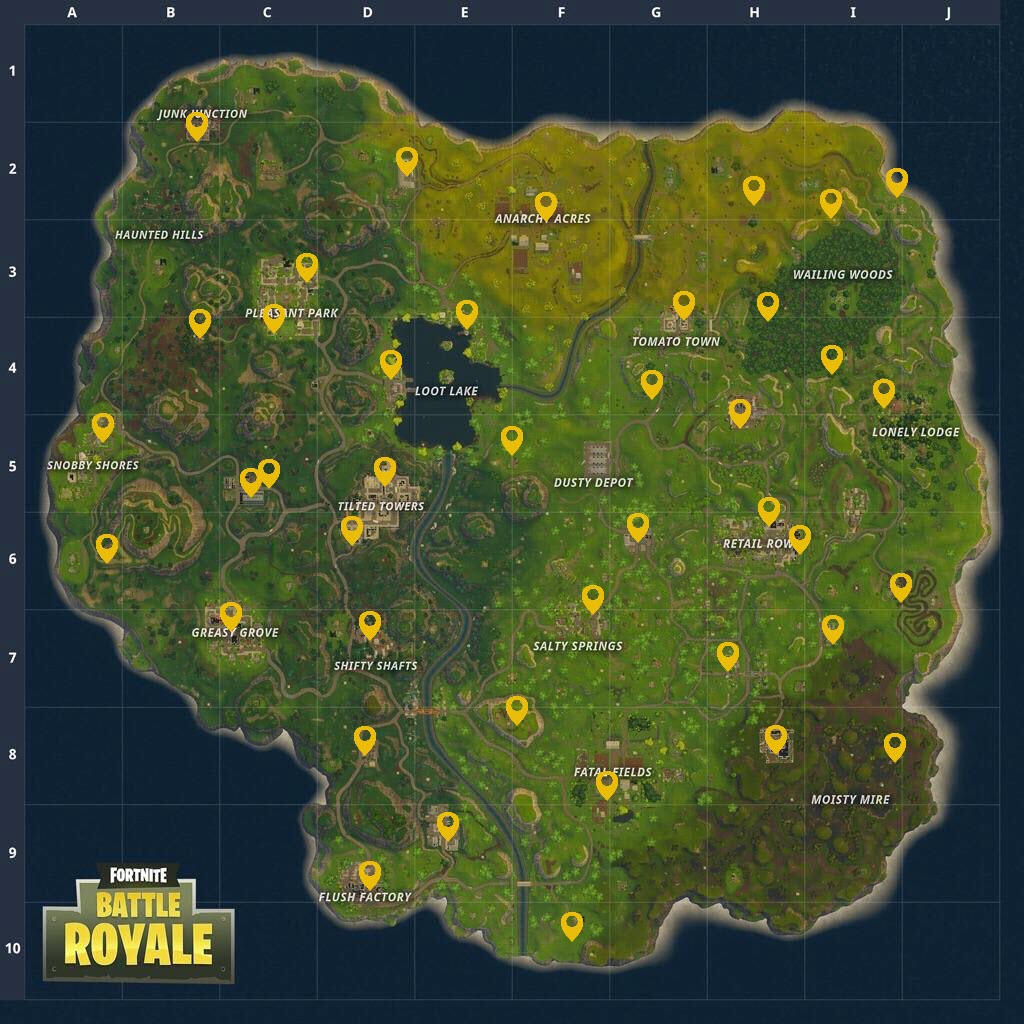 Telecharger Fonds D Ecran Fortnite Battle Royale Carte Des - 